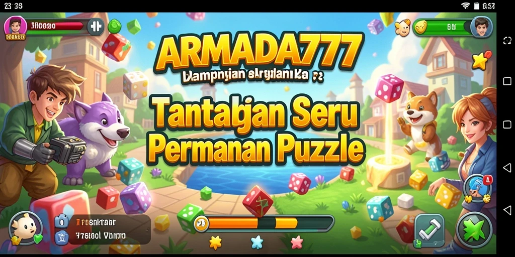 Tampilan gameplay ARMADA777 yang penuh warna dan menarik.