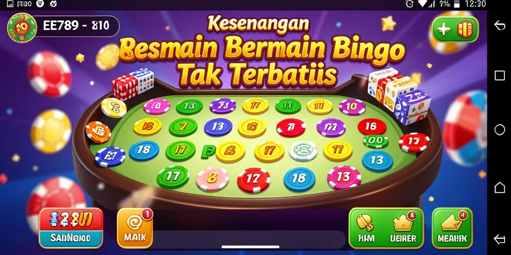 Tampilan gameplay Bingo yang seru dan interaktif di EE789.