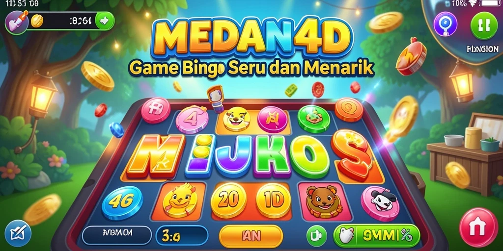 Screenshot utama MEDAN4D menampilkan permainan bingo yang menarik.